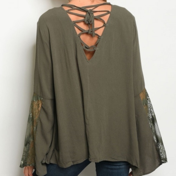 Boho Tie Back Top - Picture 2 of 2